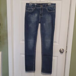 Vigold Women's Dark Blue Skinny Jeans